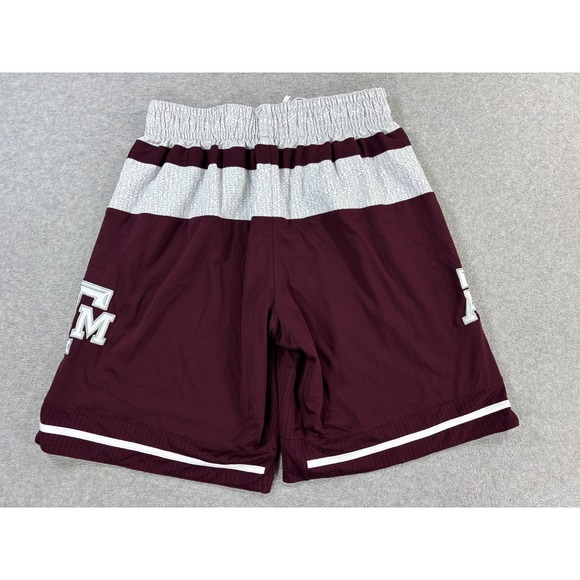 Texas A&M Aggies Authentic Player Issue Basketball Shorts (Men's Large) Maroon - Picture 10 of 10